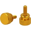 Kompiuterio varžtai M4x10mm su galvute, 10 vnt., aukso spalvos
