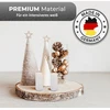 König® The Original! Premium žvakės stulpeliai - pagaminta Vokietijoje - 10 žvakių rinkinys su ilgu degimo laiku - balta - 40 x 90 mm