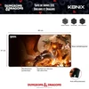 Konix Dungeons & Dragons žaidimų pelės kilimėlis xxl 90 x 46 cm - neslystantis pagrindas - the rise of tiamat motyvas