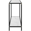 Konsolinis staliukas, baltas, 120x35x75cm, grūdintas stiklas
