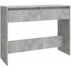 Konsolinis staliukas, betono, 100x35x76,5cm, apdirbta mediena