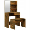 Kooko Home Zakito Home kosmetinis staliukas su taburete 74,5x40x141 cm, ąžuolo spalvos