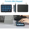 Koolertron vienrankė mini klaviatūra, mechaninė žaidimų klaviatūra su 23 visiškai programuojamais klavišais, žaidimų klaviatūra, skirta Windows, Mac, spausdintojams, Pc žaidėjams (juoda/mėlynas apšvietimas/mėlyni jungikliai)