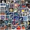 Kosmoso lipdukai Visatos astronautų lipdukų rinkinys, 50 vnt., skirti riedlentėms, grafiti, motociklams, dviračiams, snieglentėms, bagažui, nešiojamam kompiuteriui, automobiliui, lagaminui vaikams ir paaugliams, vandeniui atsparūs vinilo lipdukai