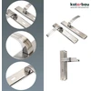 Kotarbau® Durų Rankenų Komplektas 72 mm Bb Ilga Plokštelė Nikelio-chromo Universalus Modernus