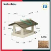 Kotarbau® inkilas pakabinamas lesyklėlė laukiniams paukščiams lesyklėlė paukščiams balkono lesyklėlė medinė lesyklėlė namelis + 0.5kg maisto nemokamai