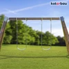 Kotarbau® Sūpynių kabliukas 100 mm apvalus medinis karabinas sūpynių spaustukas hamako tvirtinimo elementas sūpynių kabliukas sūpynių pakabinimo tvirtinimo elementas geltonas galvanizuotas