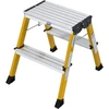 Krause Rolly 130044 dvigubos sulankstomos kopėčios 2 x 2 pakopos, geltonos