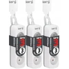 Kreg ilginamasis laidas 3m be jungiklio, 3 lizdai, baltai pilkas, 10a x3