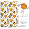 Krepšinio dovanų popierius berniukams vyrams vaikams 4 lapai krepšinio dovanų popierius 50x70cm sportinis krepšinio dovanų popierius sporto renginiams krepšinio gimtadienio vakarėliui