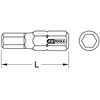 Ks tools 918.3410 1/4 colio torsionpower bitas, šešiakampis vidinis, 25 mm, 4 mm
