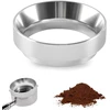 Kuizhen kavos dozavimo žiedas 58 mm universalus espresso dozavimo piltuvėlis aliumininis kavos dozavimo žiedas su magnetiniu kavos miltelių tikslaus užpildymo pakeitimu kavos aparato portafiltro priedams