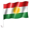 Kurdistano Vėliava Automobiliui - Raudona/balta/žalia
