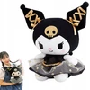 Kuromi juodas 30 cm pliušinis žaislas, malonus liesti