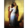 Plakatas Kustom Art paveikslas ant stalo arba sienos, Francesco Hayez paveikslo „alpių bučinys“ reprodukcija, sukurta 1859 m., spausdinta ant medžio, 30 x 21 cm
