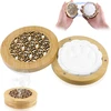 Kvapas skleidžiantis akmuo eterinių aliejų difuzoriui, mažas eterinių aliejų difuzorius su mediniu difuzoriumi, smilkalų dėžutė aromaterapijai miegamajame, vonioje, Spa ir automobilyje, kelionėms
