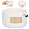 Kvapi žvakė 12 cm keramikos inde, dekoratyvinė žvakė cozy cotton kvapo, 310 g