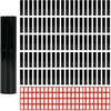 Kvepalų atomizatorius, daugkartinio naudojimo, 100 vnt. pakuotė, 2 ml, kelioninis mini purškiamas buteliukas, kvepalų buteliukas, tuščias purškiamas buteliukas, mažas buteliukas, plastikinis purškiamas buteliukas su etikete, skirtas kelionėms (juodas)