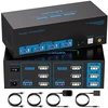 Monitorius Kvm jungiklis 2 Pc 3 Monitoriai 8k60hz su Usb 3.0