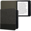Kwmobile dėklas, suderinamas su kobo libra colour/tolino vision colour - drobės Ereader apsauginis dėklas - antracito juodas