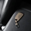 Kwmobile Raktų dėklas Vw Golf 8 3 mygtukams, rudas dirbtinės odos