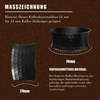 Kyonano kavos dozavimo žiedas 53 mm, barista reikmenys, kavos rankenos priedai, 53 mm espreso išėjimo piltuvėlis, tikslus dozavimas, lengvas sutrypimas, tinkamas baristoms ir pradedantiesiems, aukšta versija
