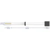 Labasics grafito folijos elektrodas, 15 x 15 x 3 mm elektrolizės celės elektrodas su ptfe korpusu, suderinamas su Labasics elektrolizės cele