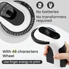 Labelcenter etikečių spausdinimo įrenginys, 3d etikečių spausdinimo įrenginys E975, nešiojamas etikečių reljefinis įrenginys su 6 etikečių juostelėmis, etikečių spausdintuvas su (£ € Ä Ö Ü), lengva naudoti namuose, biure (juodas)