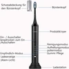 Lächen Rm-h9 dvigubas elektrinis dantų šepetėlis Sonic, 5 režimai su 10 keičiamų šepetėlių galvučių