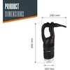 Lacor - 69966 - profesionalus greitas smulkintuvas, maišymo svirtis nepridedama, 650 W, greitis 8 000–18 000 Rpm, suderinamas su tos pačios serijos smulkintuvo svirtimis ir maišytuvo voleliais