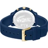 Lacoste Chronograph kvarcinis laikrodis vyrams su tamsiai mėlyna silikonine apyranke - 2011248