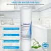Lafiucy sedimentų vandens filtro kasetė 10 x 2,5 colio, 5 mikronų, 6 vnt., 10 x 2,5 colio viso namo sedimentų vandens filtro pakaitinė kasetė, suderinama su 10 colių ro įrenginiu