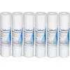 Lafiucy sedimentų vandens filtro kasetė 10 x 2,5 colio, 5 mikronų, 6 vnt., 10 x 2,5 colio viso namo sedimentų vandens filtro pakaitinė kasetė, suderinama su 10 colių ro įrenginiu