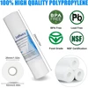 Lafiucy sedimentų vandens filtro kasetė 10 x 2,5 colio, 5 mikronų, 6 vnt., 10 x 2,5 colio viso namo sedimentų vandens filtro pakaitinė kasetė, suderinama su 10 colių ro įrenginiu