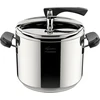 Lagostina La Classica Lagofusion slėginė viryklė, skersmuo 26 cm, talpa 12 l, su krepšeliu, receptų knyga ir ecobox, bakelito rankenomis, svorio vožtuvu ir lagofusion pagrindu