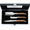Laguiole Style de Vie Charcuterie Luxury Line 3 dalių rinkinys, alyvmedžio mediena