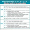 Laikiklis Dinghosen televizoriaus stovo pagrindas, skirtas lg tv kojelių pakeitimui 49 59 55 colių televizorių atsarginės kojelės, skirtos 55un7300aud 55um6910puc 55um7300aue lg tv stovas su varžtais