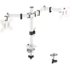 Laikiklis Forging mount ergonomiškas dvigubas monitoriaus stovas, skirtas 13–32 colių lcd led pc ekranams, skirtas stalo monitoriaus stovo laikikliui, reguliuojamas aukštis, pakreipimas 90°, pasukimas 180°, pasukimas 360°