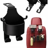 Laikiklis su kabliukais puodeliui, gėrimams, buteliams automobiliui, automobilio organizatorius