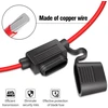 Laikiklis su saugikliais automobiliui, 5 vnt., 16awg, 15a