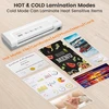 Laminatorius A4 Portable Laminator Quick Laminator 4-in-1 laminavimo rinkinys su 30 laminavimo vokų, popieriaus pjaustykle, kampų apvalinimo įrankiu, karštas ir šaltas laminavimas naudojimui namuose, biuro nuotraukoms ir kortelėms