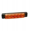Lampa 6xled gabaritinis žibintas 9/32v atsparus vandeniui s-23 oranžinis
