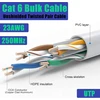 Lan kabelis, 40 metrų, cat 6, utp (neekranuota vytos poros) tinklo kabelis, klojimo kabelis, baltas, ilgas tinklo instaliacijos kabelis, patch kabelis, 40 m ethernet kabelis, utp 23awg rj45 gigabitinis interneto wifi