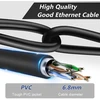 Lan kabelis Cat 6, 50 metrų, Ftp, juodas
