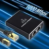 Šakotuvas Lan skirstytuvas 1 į 3, 1000 mbps didelės spartos tinklo jungiklis, lan kabelio skirstytuvas su usb c maitinimo laidu kompiuteriams, šakotuvams, jungikliams, maršrutizatoriams ir kt.