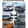 Langbean purvasaugiai, skirti peugeot 2008 e-2008 2025 2024 2023 2022 2021 2020, priekiniai ir galiniai purvo atvartai su tvirtinimo varžtais, visų oro sąlygų purvasaugiai, nereikia gręžti [4 vnt.]
