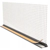 Langų apdailos profilis su Pvc tinkleliu, diletacinis Apu 2,5 m, lovelis 3 mm, antracito spalvos