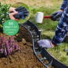 Lanksti plastikinė vejos apvada 12 m, aukštis 55 mm – krašto apvadas su 50 įžeminimo inkarų – vejos apvadas pagamintas iš perdirbto plastiko – labai gerai tinka darbui su vejos apvadais, minimalus tarnavimo laikas 25 metai