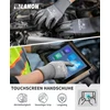 Lanon 18 porų Pu darbo pirštinės, darbo pirštinės su jutikliniu ekranu vyrams ir moterims, lengvos, mechanikams, statyboms, pilkos, dydis L (18 vnt.)