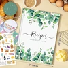 Lanpn receptų knyga, skirta rašyti pačiam, odinis kietas viršelis B5 receptų knyga pildymui, „pasidaryk pats“ receptų knyga, kepimo knyga mano receptams rašyti